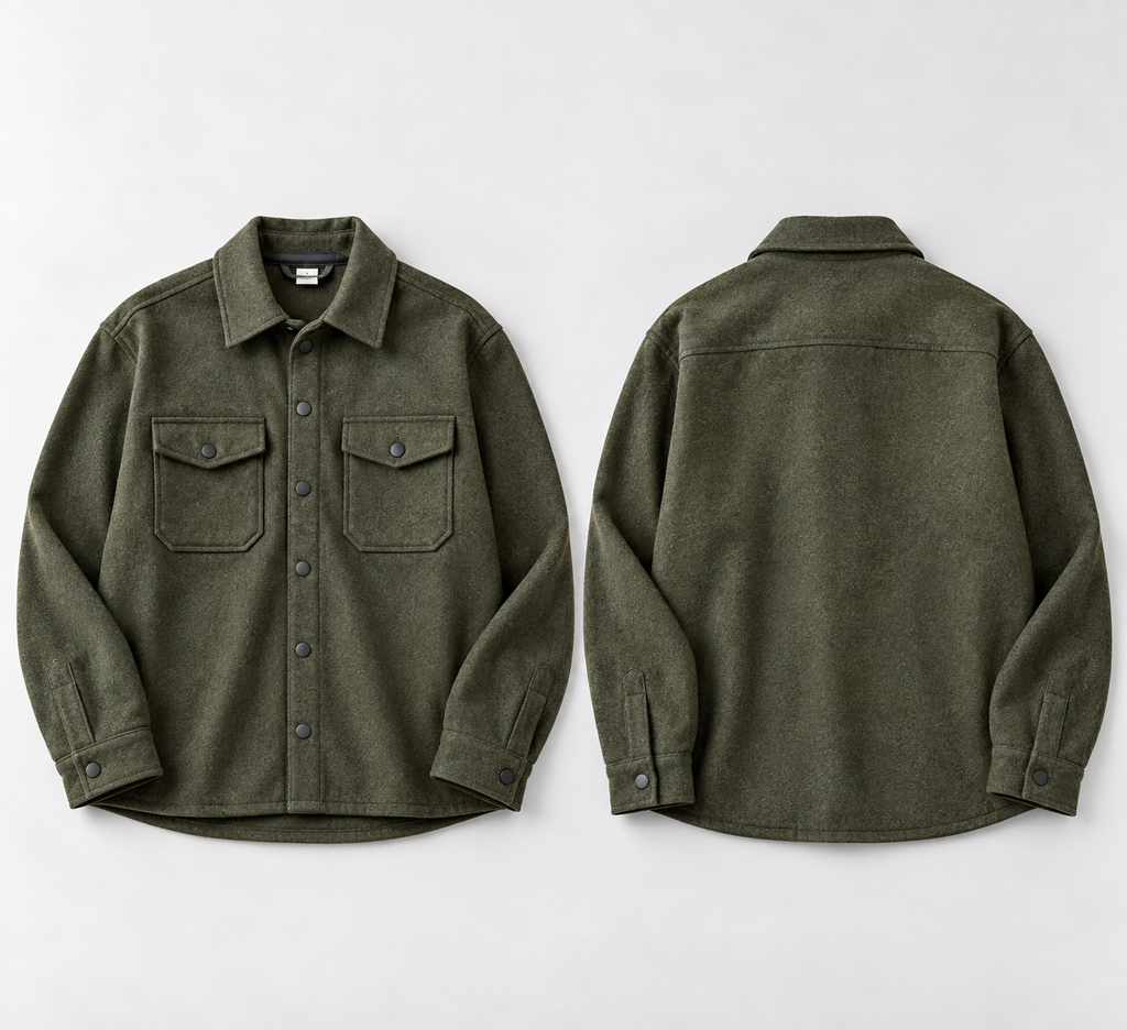 The Wool-Blend Overshirt