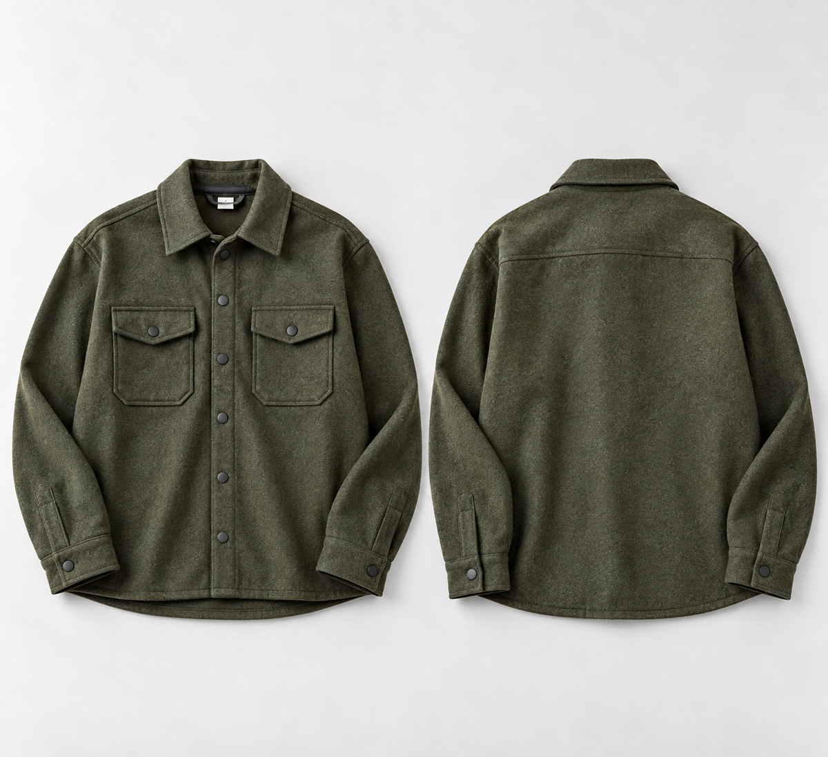 The Wool-Blend Overshirt